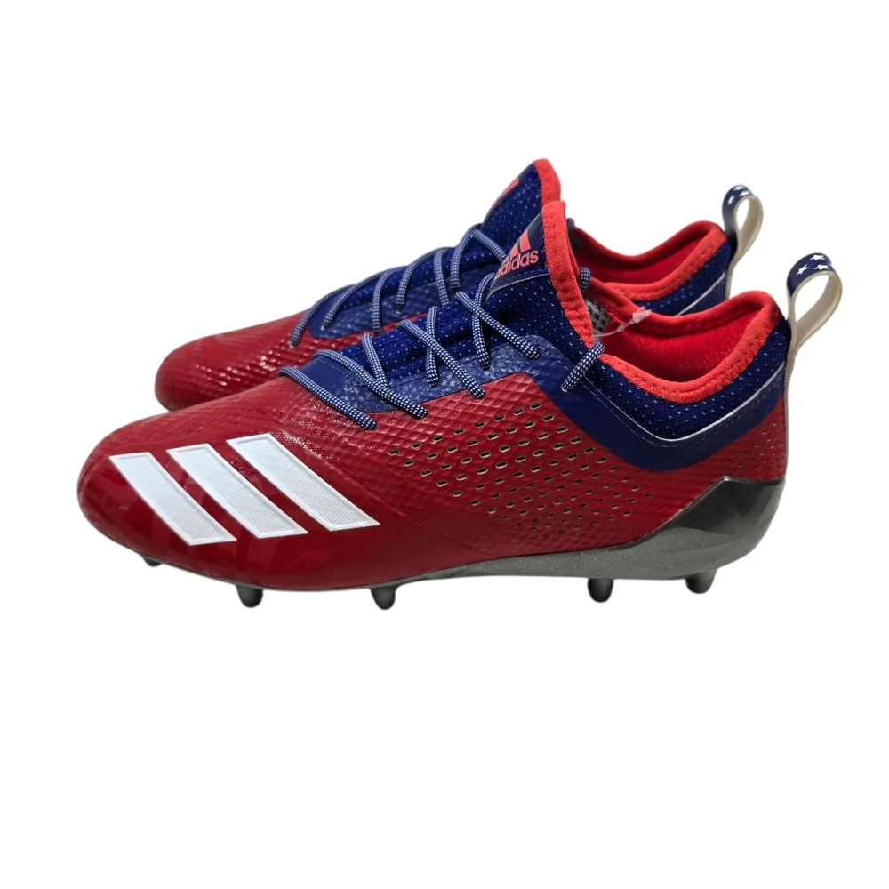 ADIDAS Adizero 5-Star 7.0 Philadelphia Low Football Cleats, Red/Blue‎ Men's Sz 9